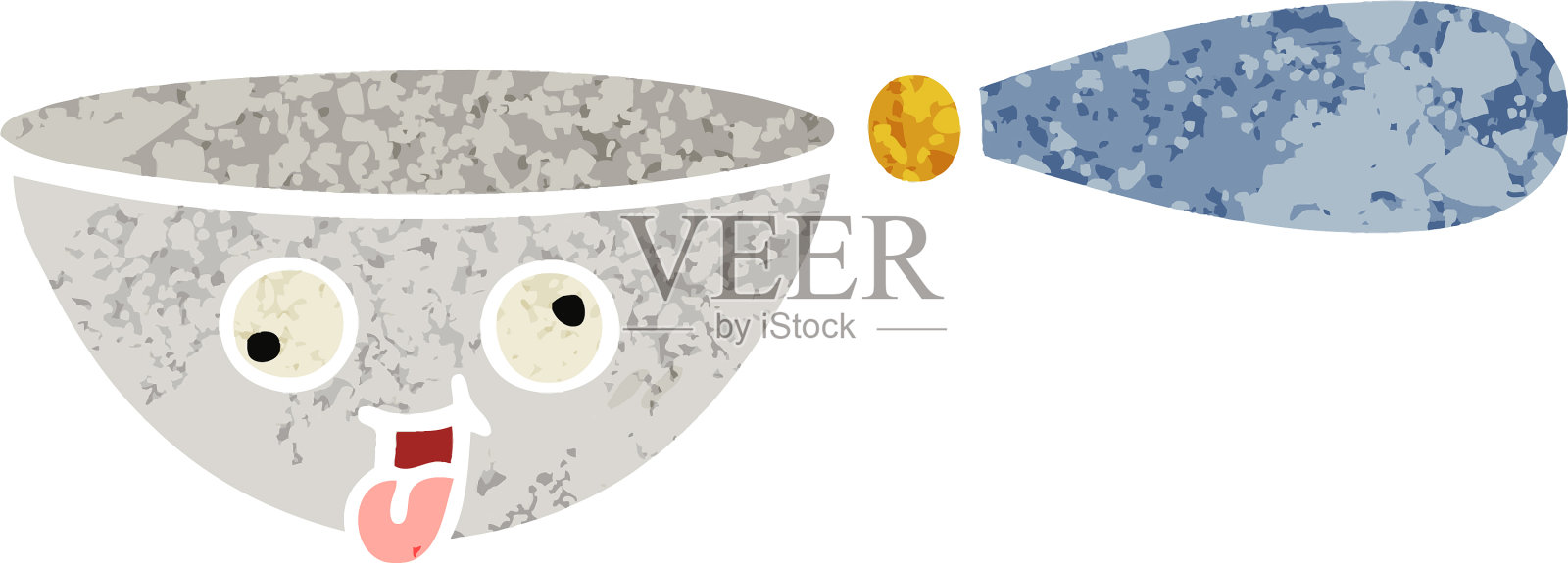 复古风格卡通测量勺设计元素图片