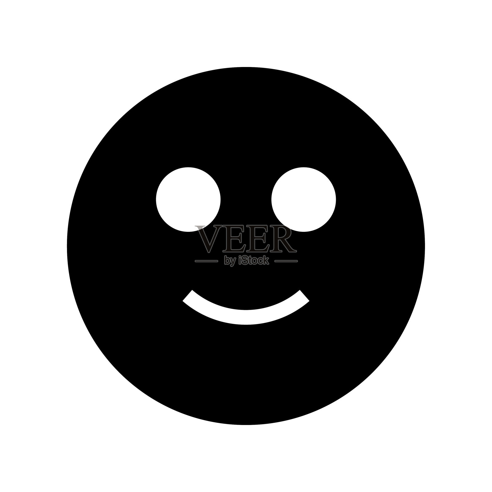 微笑表情符号符号向量图标- UI图标向量插画图片素材