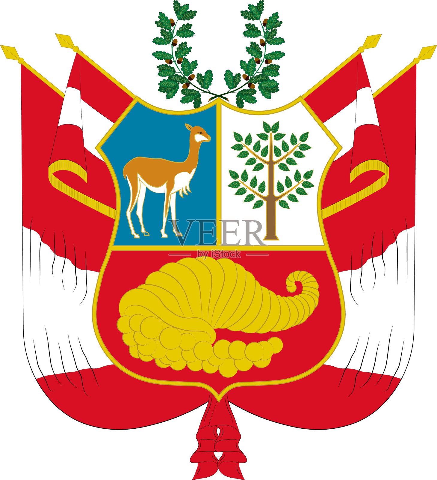 秘鲁的纹章设计元素图片