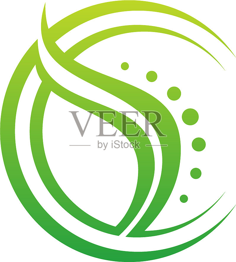 绿叶自然美标志设计元素图片