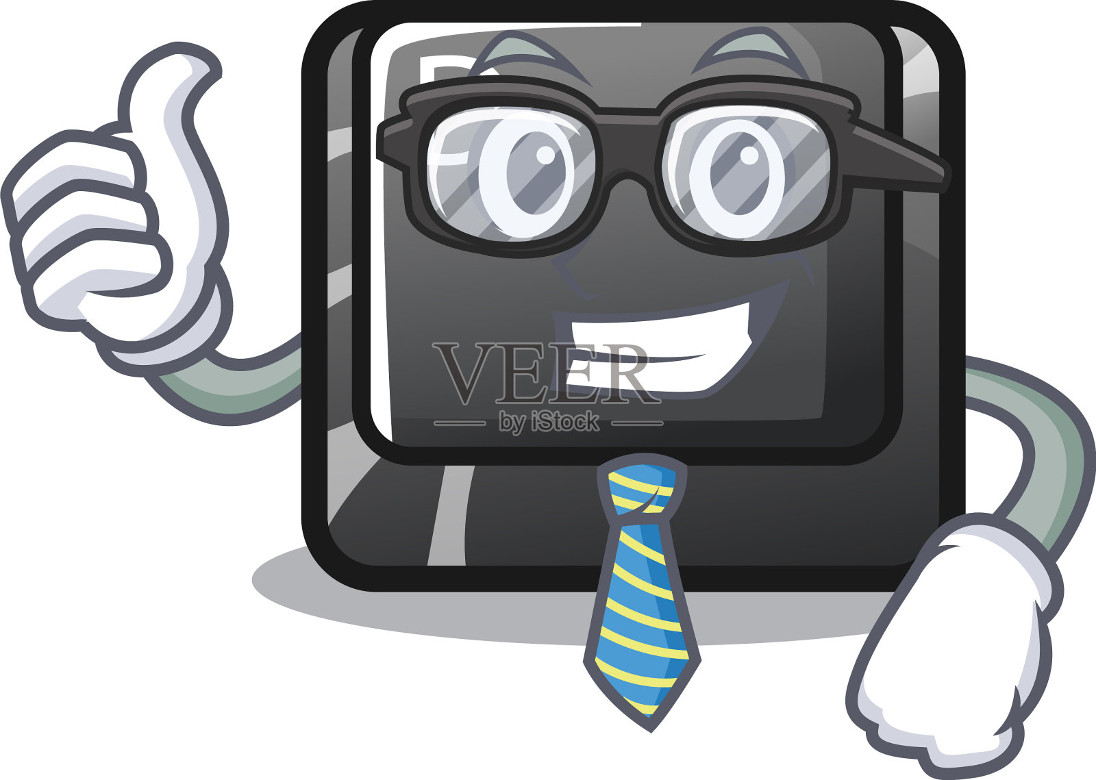 商人button d孤立在卡通设计元素图片