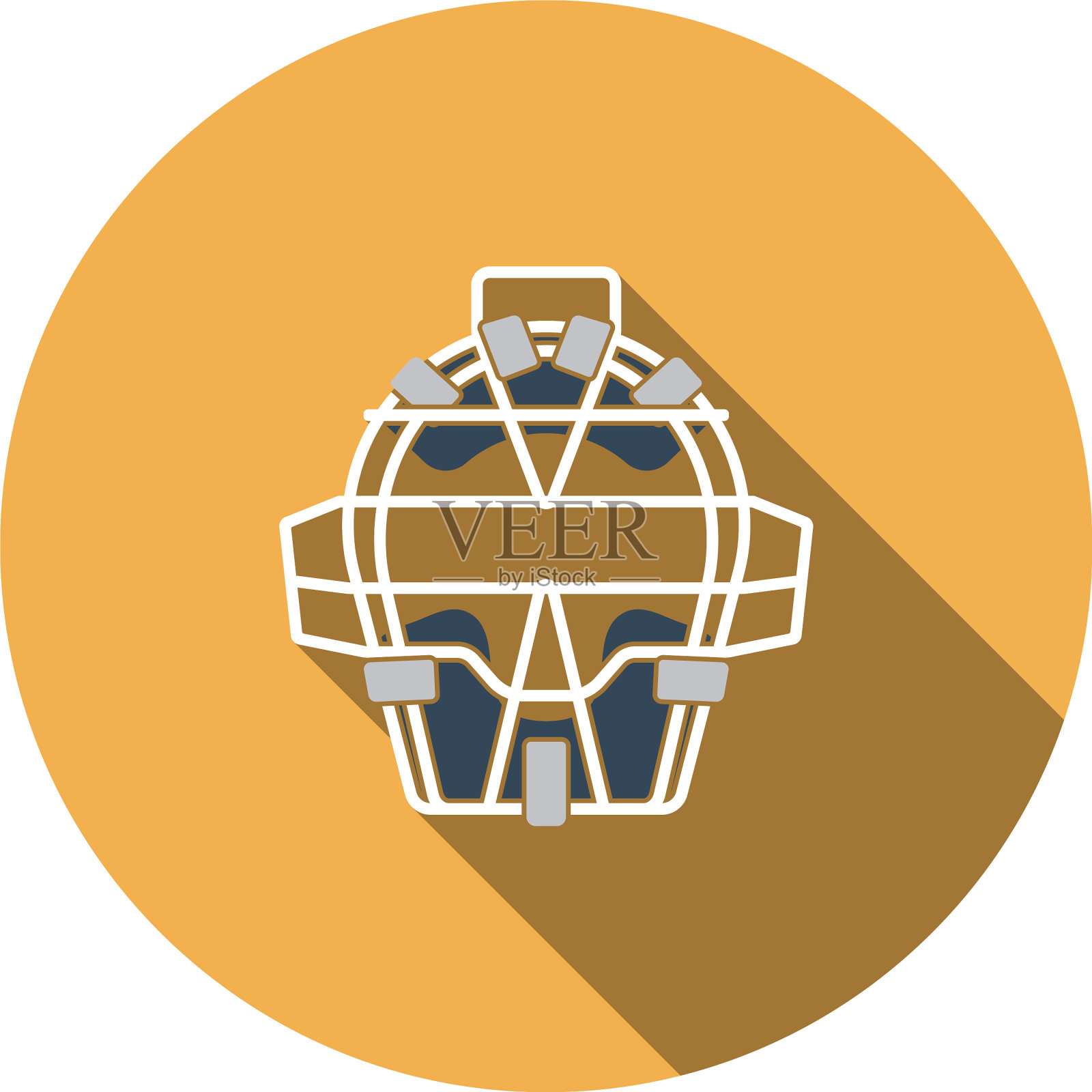 棒球面罩图标设计元素图片