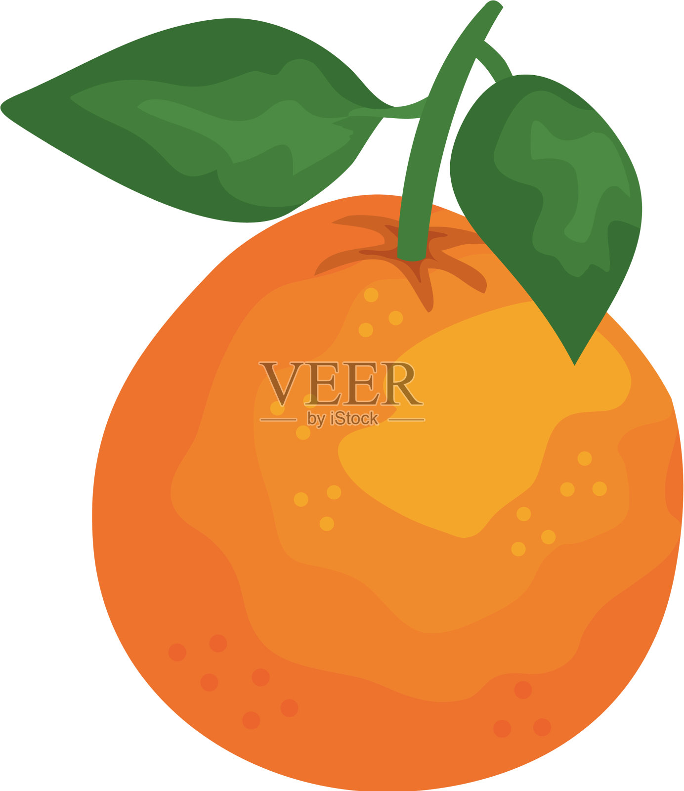 鲜橙水果图标设计元素图片