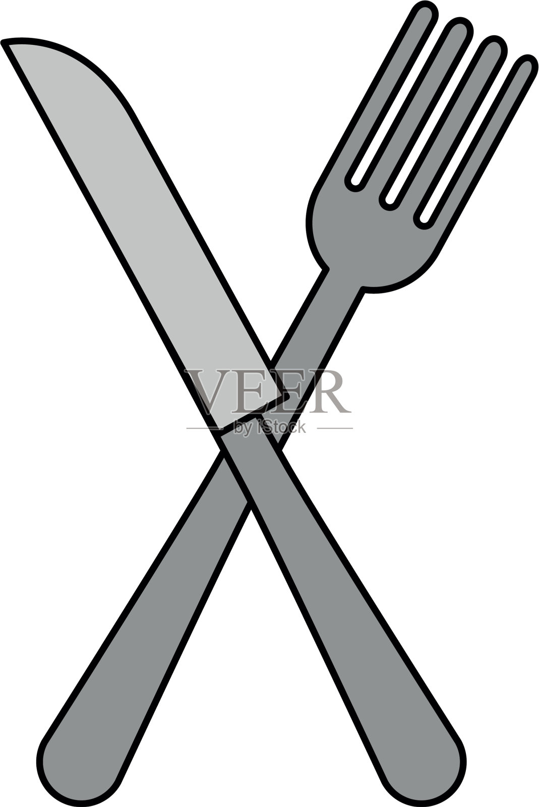刀叉餐具设计元素图片