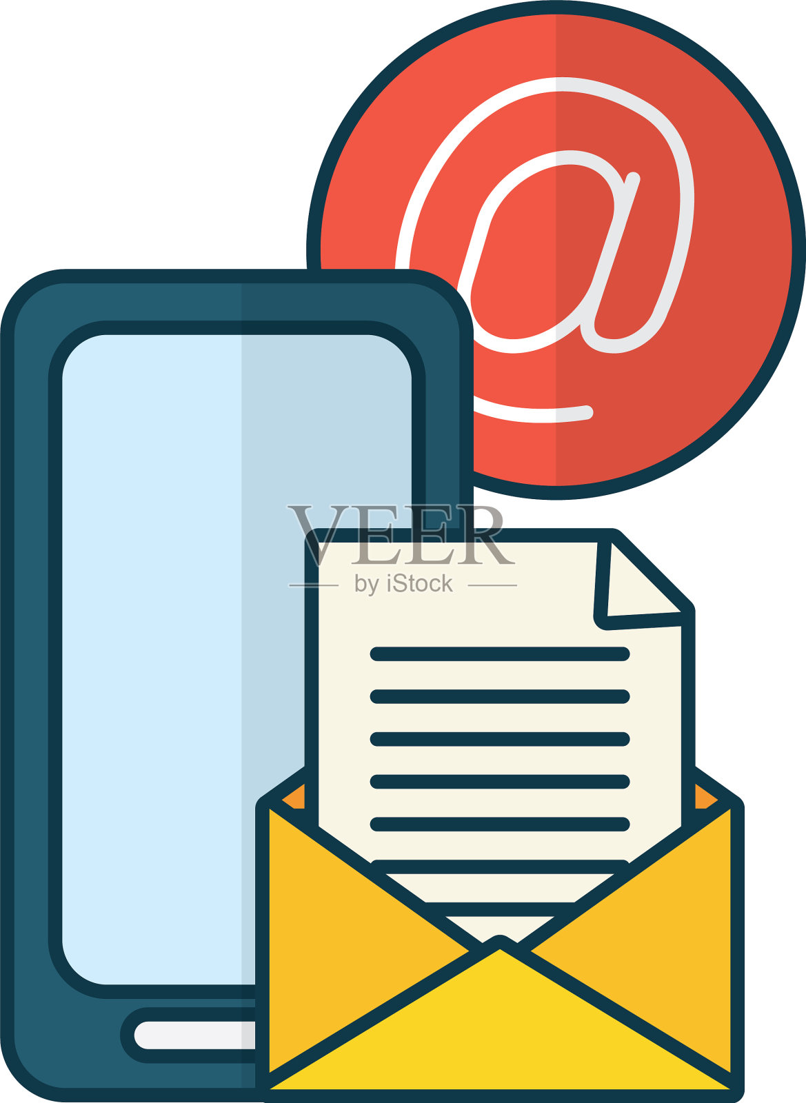 发送电子邮件相关图标素材