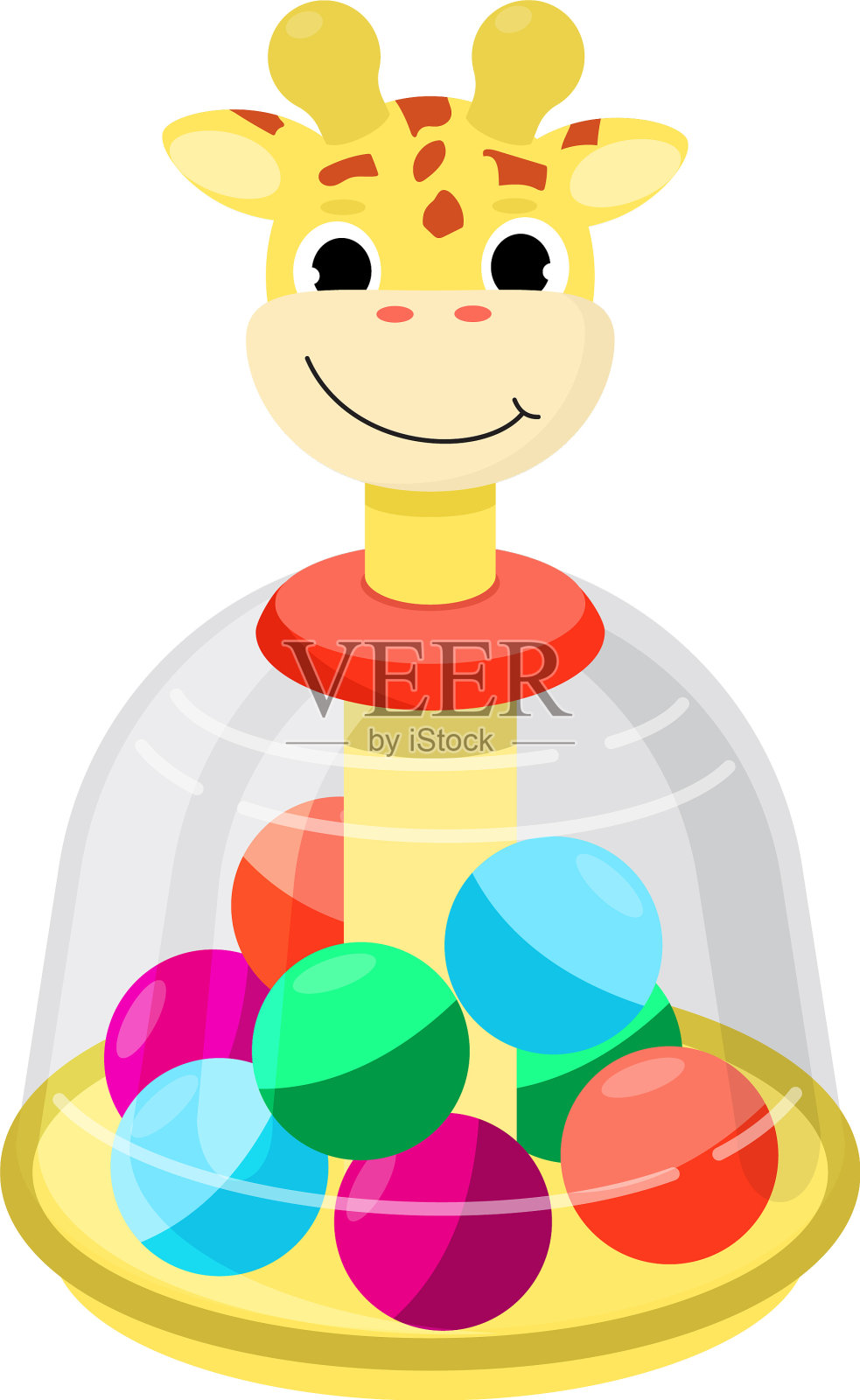 顶级玩具孩子的旋转木马嗡嗡的转轮设计元素图片