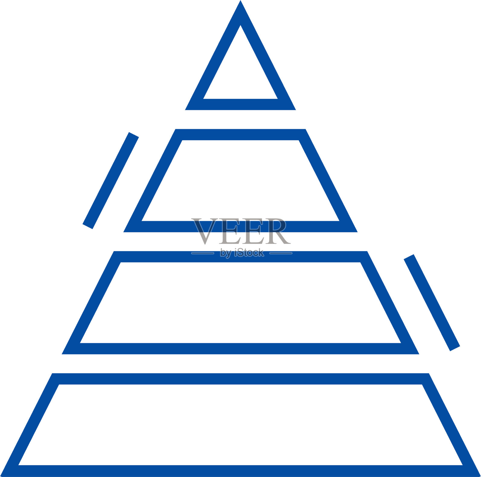 金字塔图线图标概念金字塔图设计模板素材