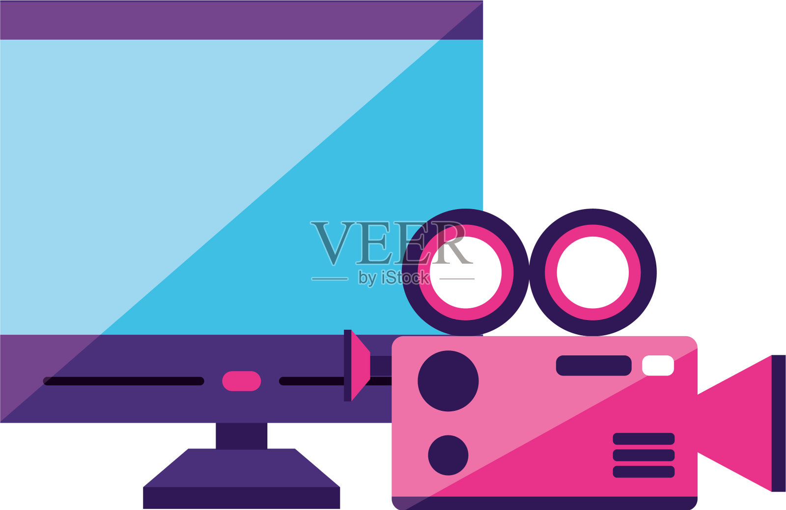 桌面摄像头视频应用程序设计元素图片