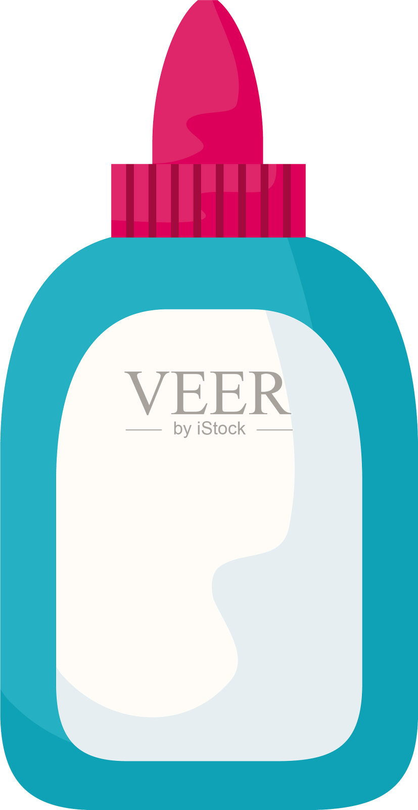 胶瓶学校供应孤立图标设计元素图片