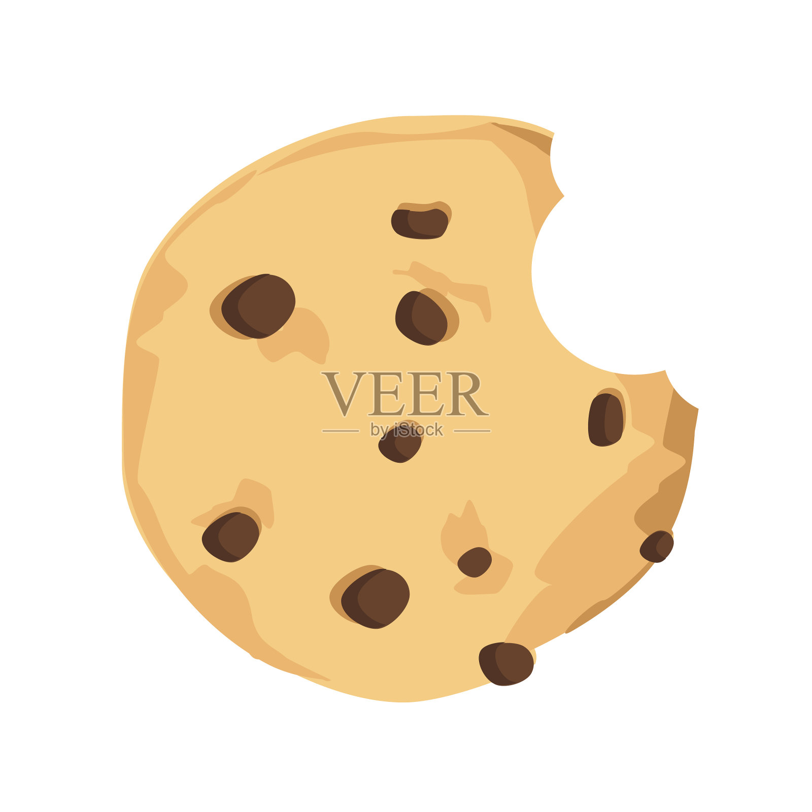 巧克力曲奇饼干设计元素图片