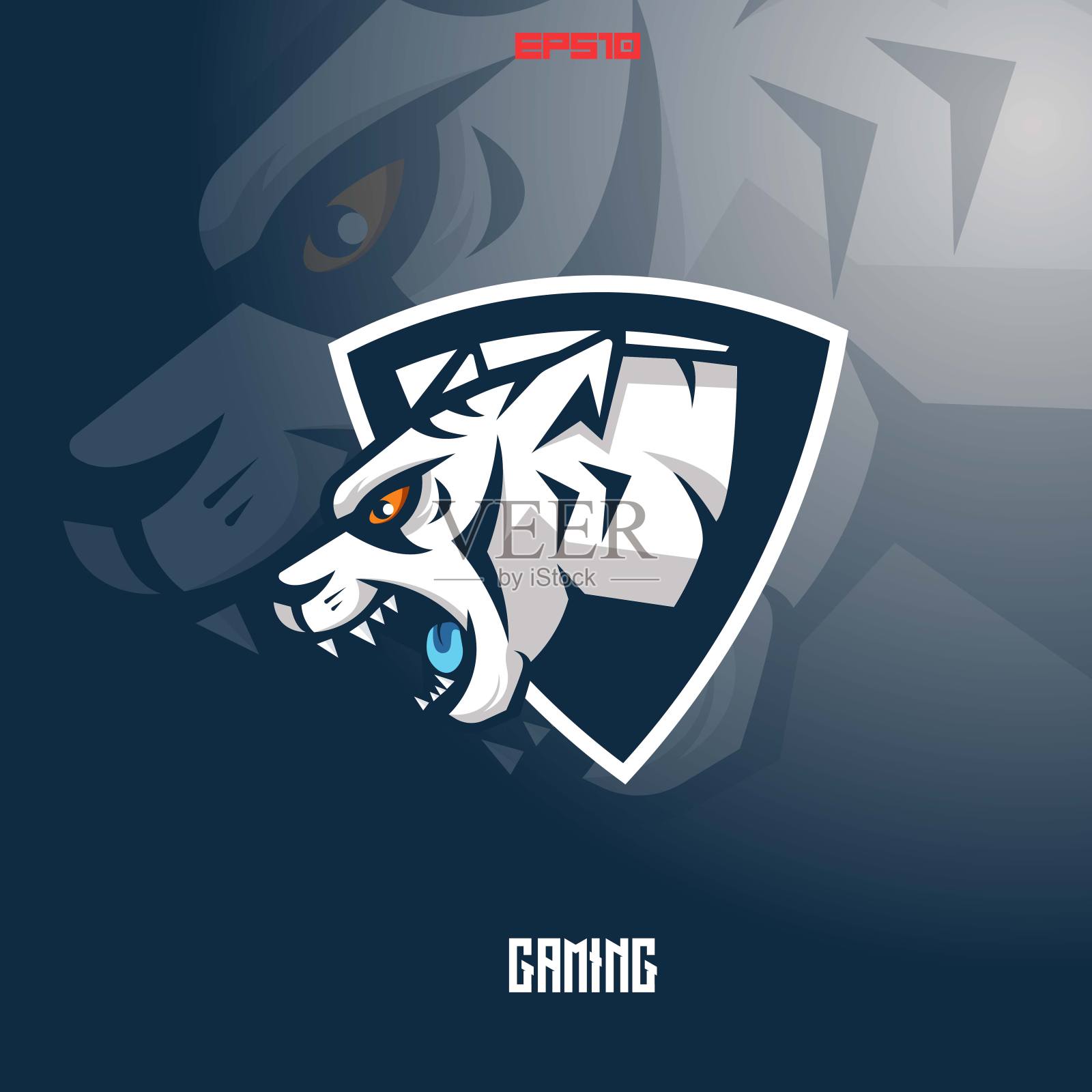 老虎的吉祥物插画图片素材