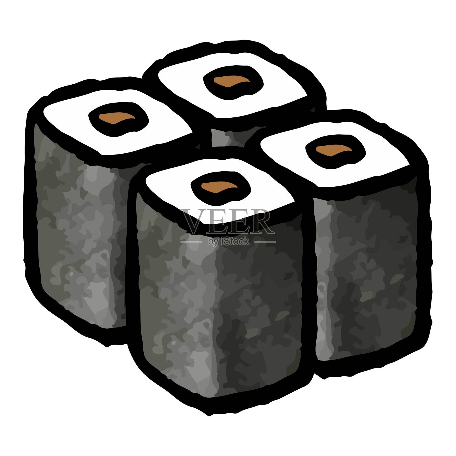 坎皮奥卷插画图片素材