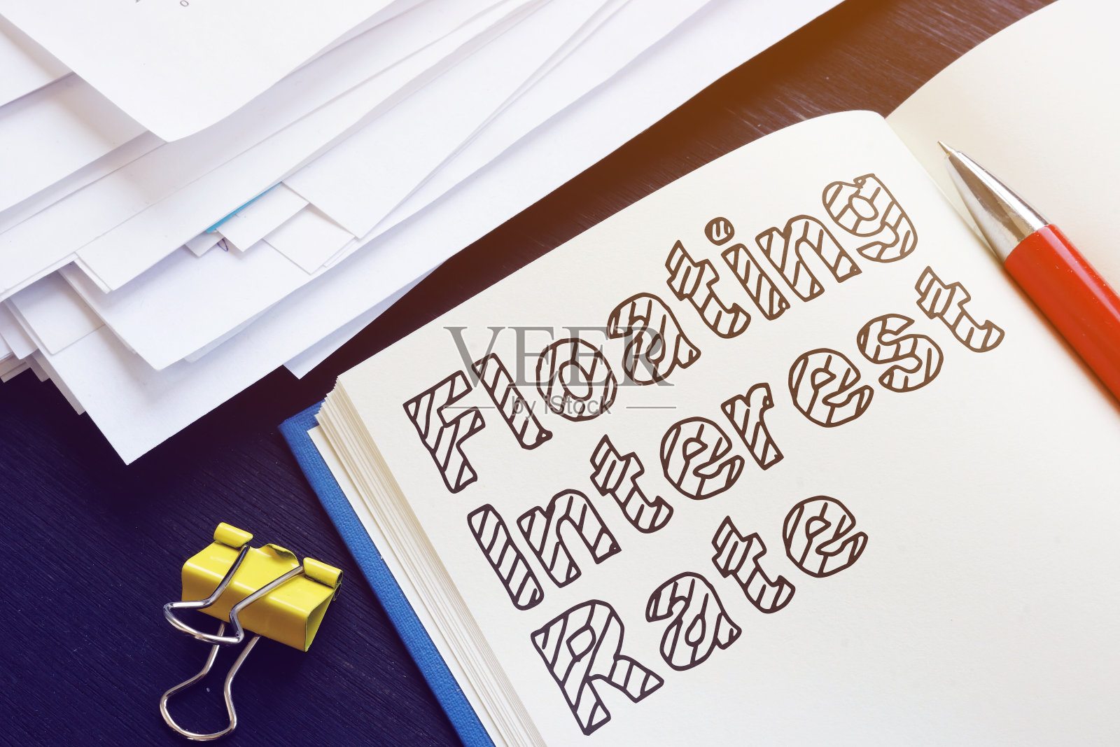 浮动利率是显示在概念的商业照片照片摄影图片