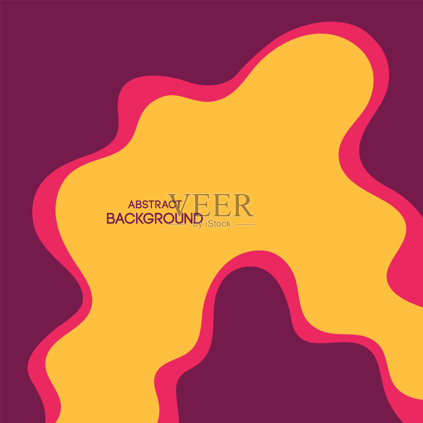 抽象液体形状背景。平滑的几何形状组成。插画图片素材