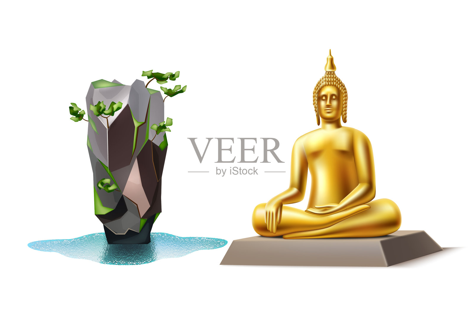 金佛邦岛泰国地标设计元素图片