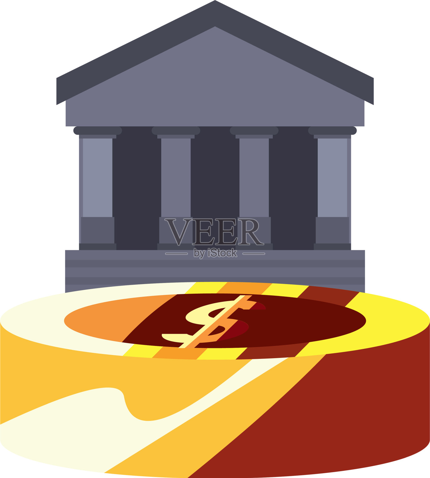 硬币银行钱设计元素图片