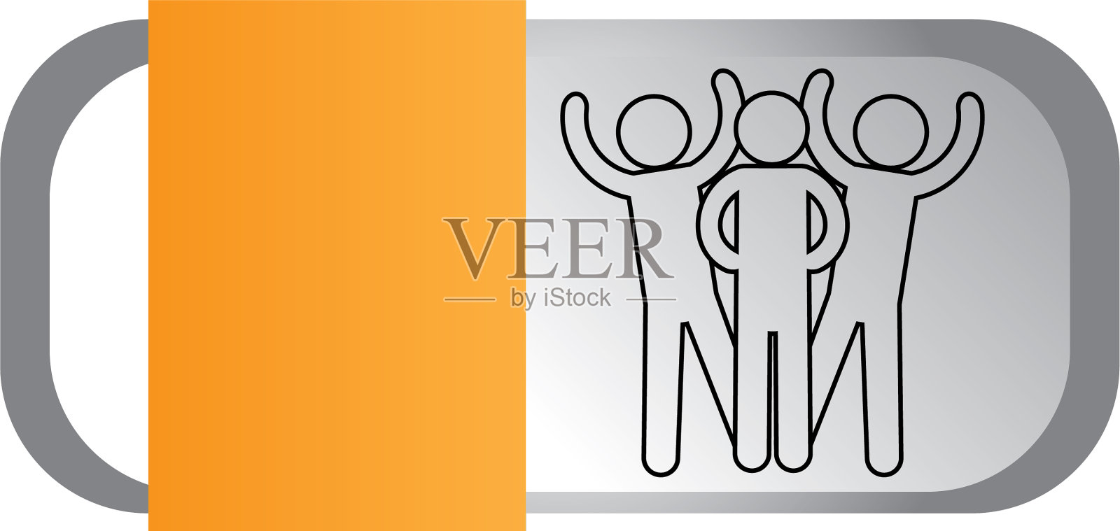 男子象形图卡通图标素材