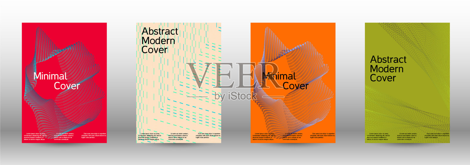 线性波浪的最小覆盖设计设计模板素材