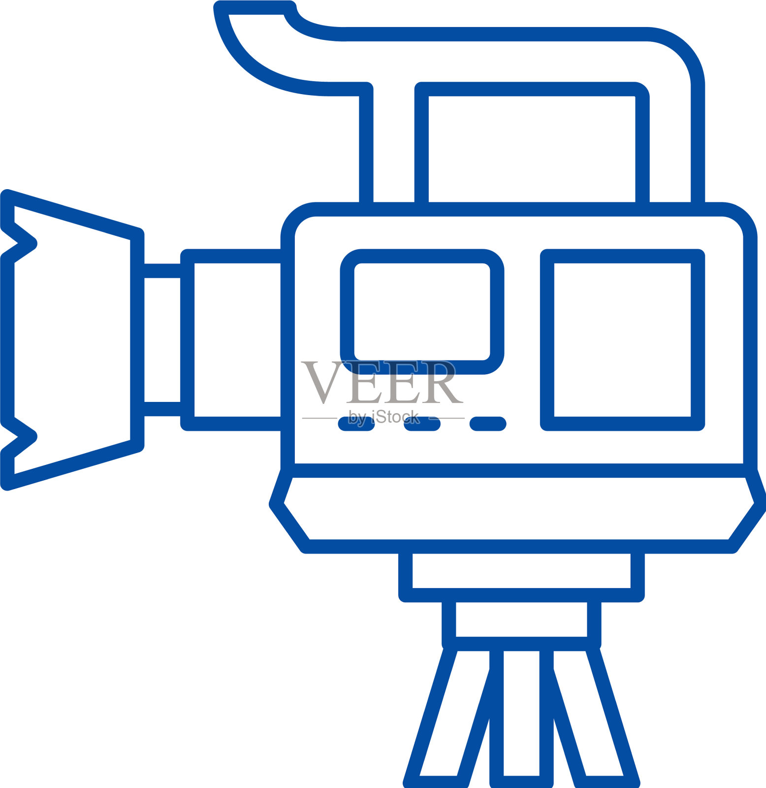 专业的视频摄像线图标概念设计元素图片