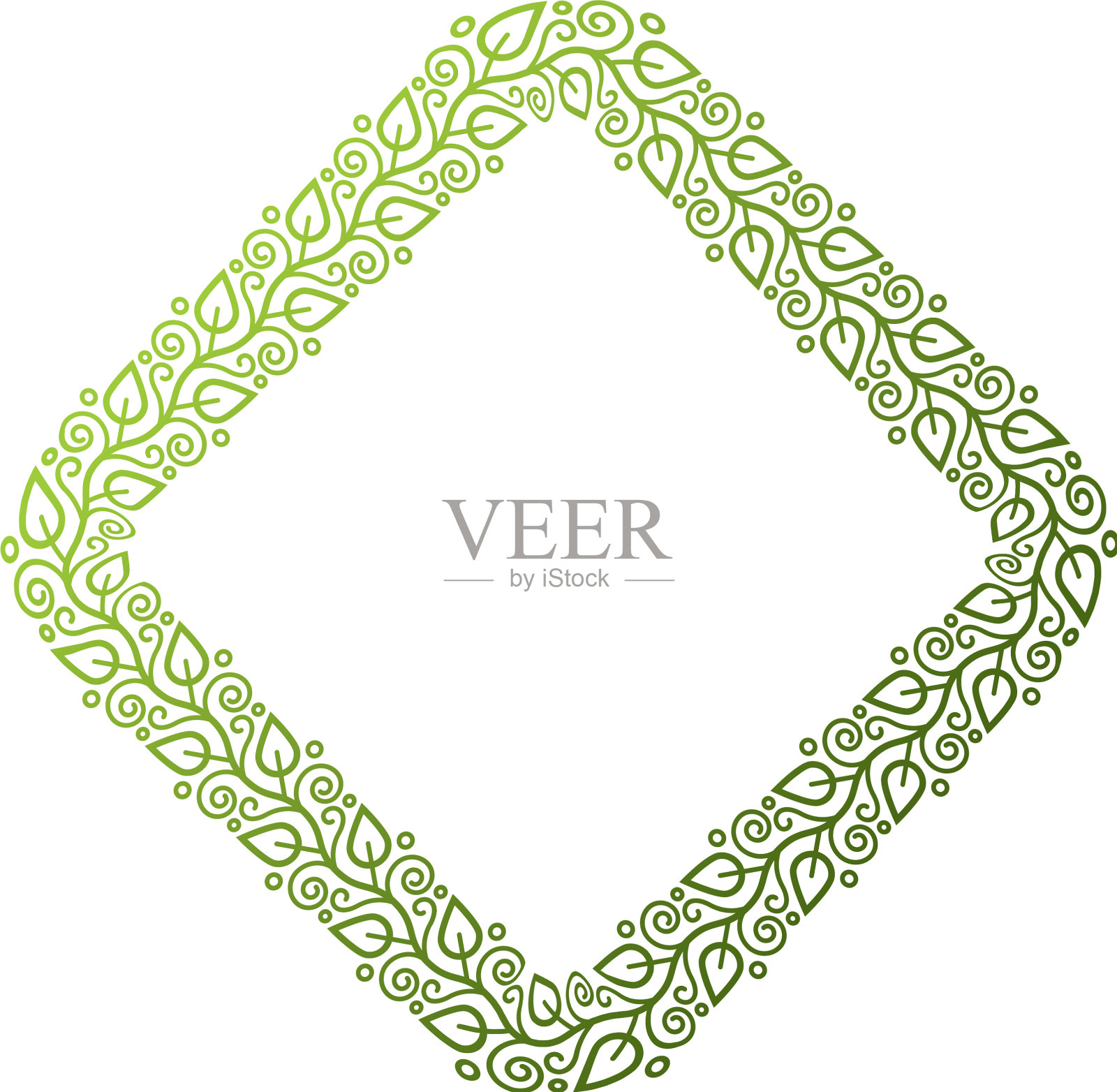 维多利亚艺术菱形框架与空白复制空间设计元素图片