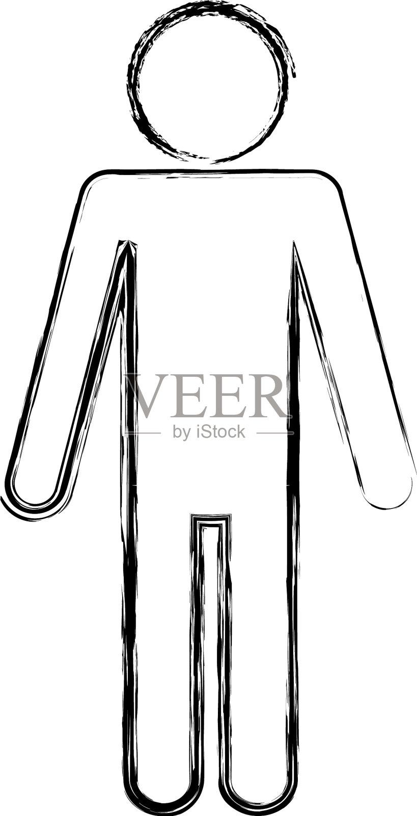 象形图人图标设计元素图片