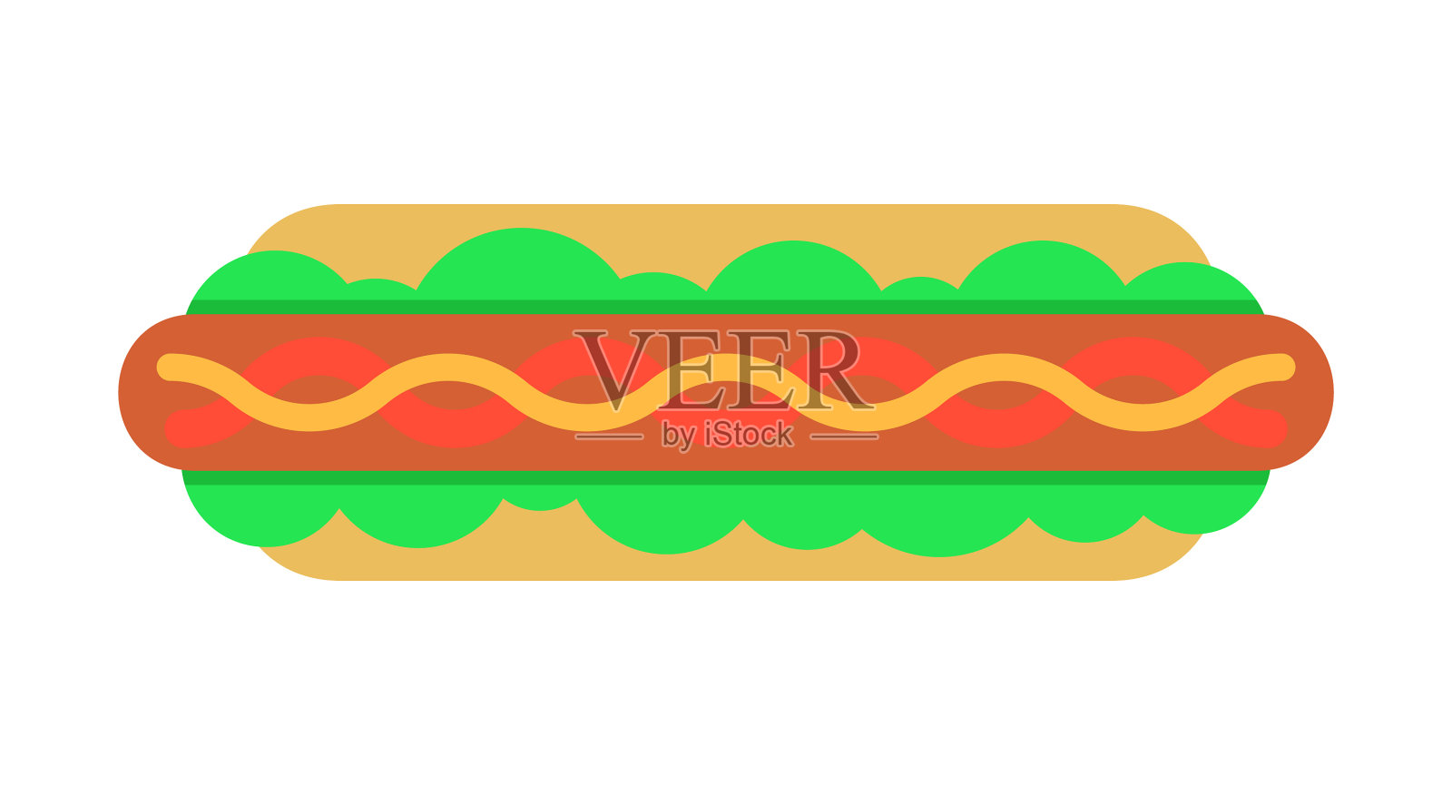 热狗图标设计元素图片