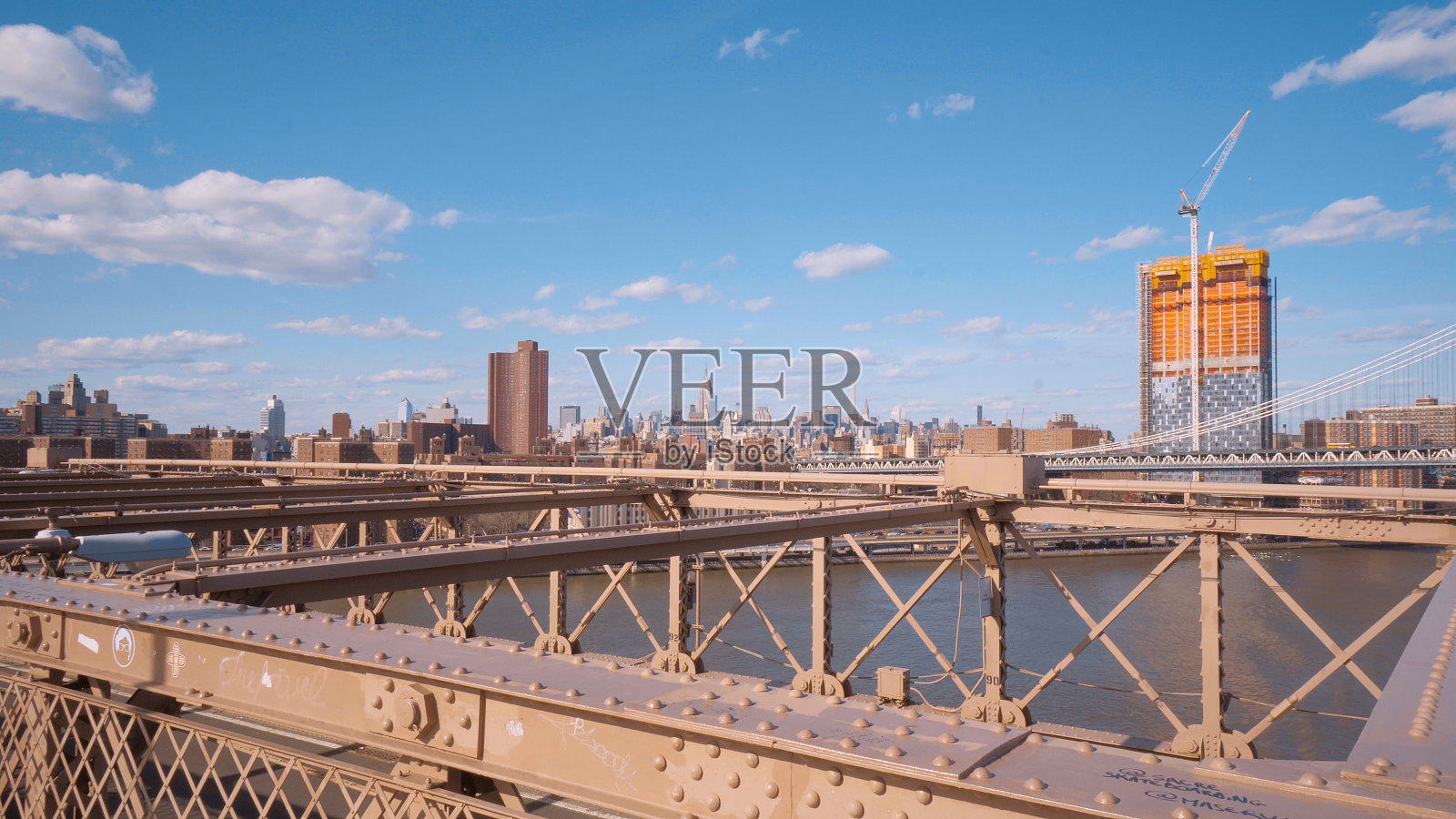 奇妙的布鲁克林大桥——纽约的重要地标——旅游摄影照片摄影图片