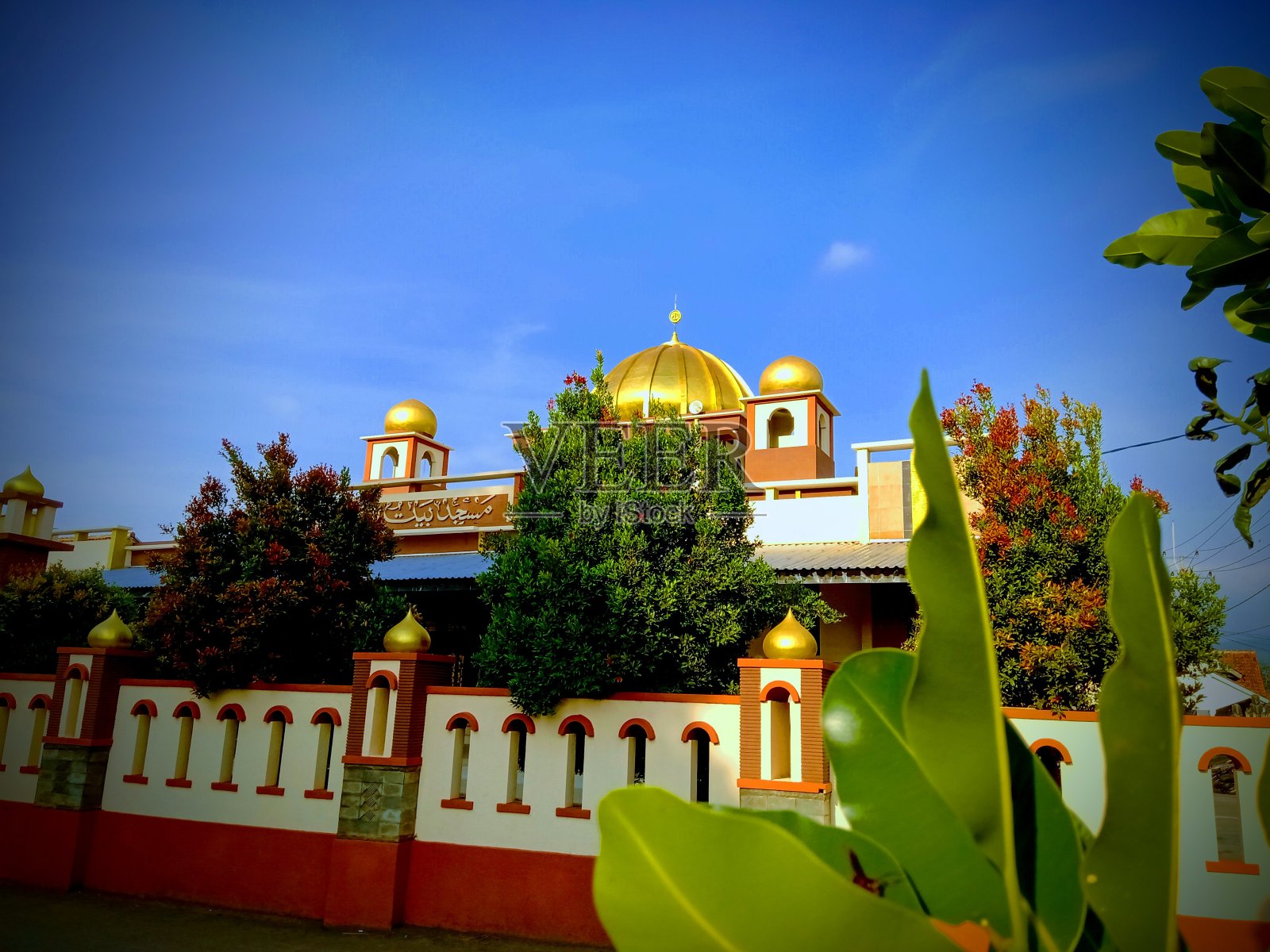 金色清真寺照片摄影图片