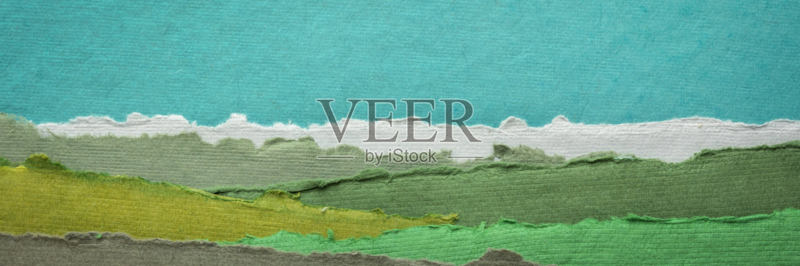 彩色抽象景观，手工制作的印度纸照片摄影图片