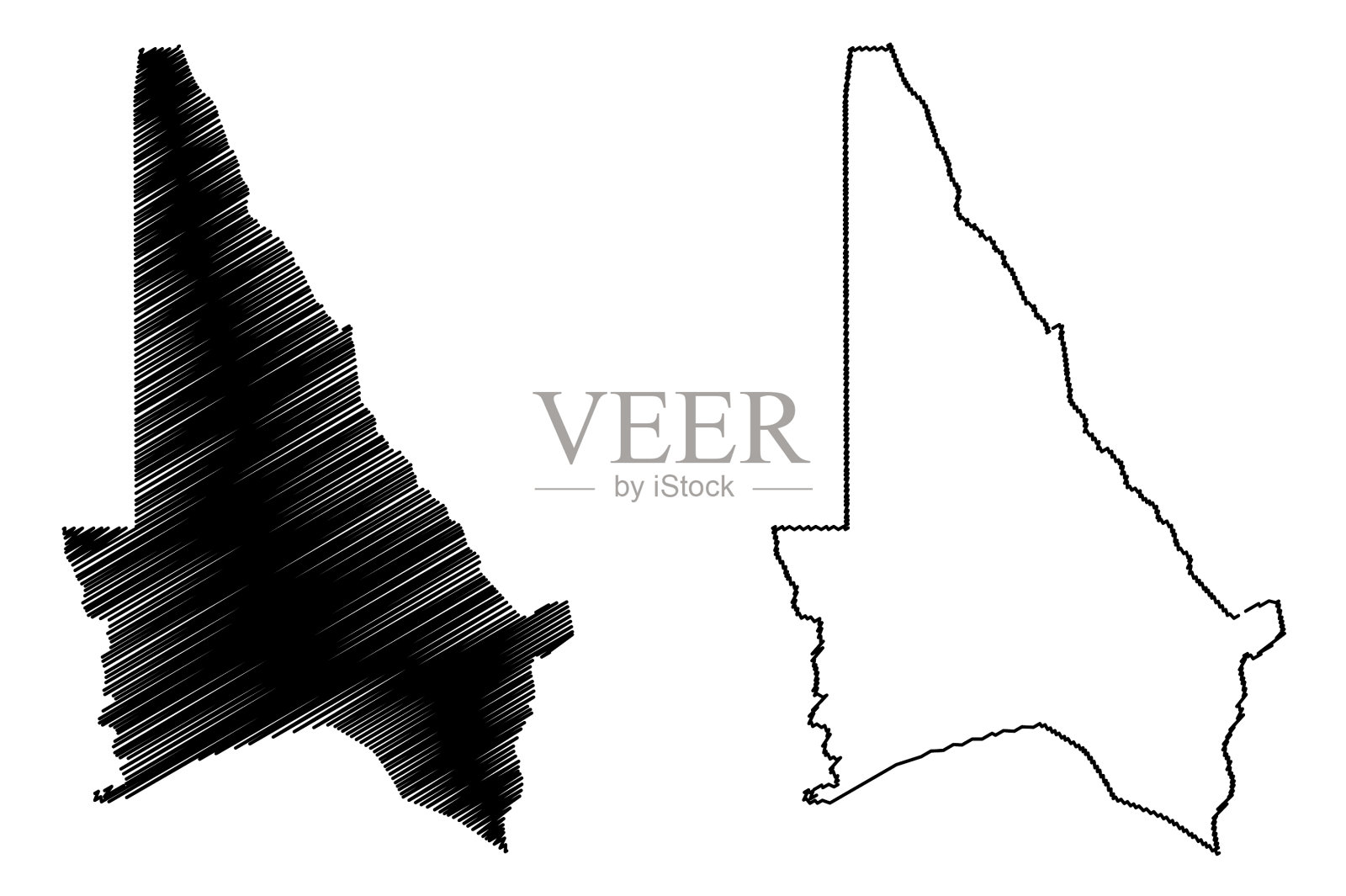 贝宁共和国Kouffo部门插画图片素材