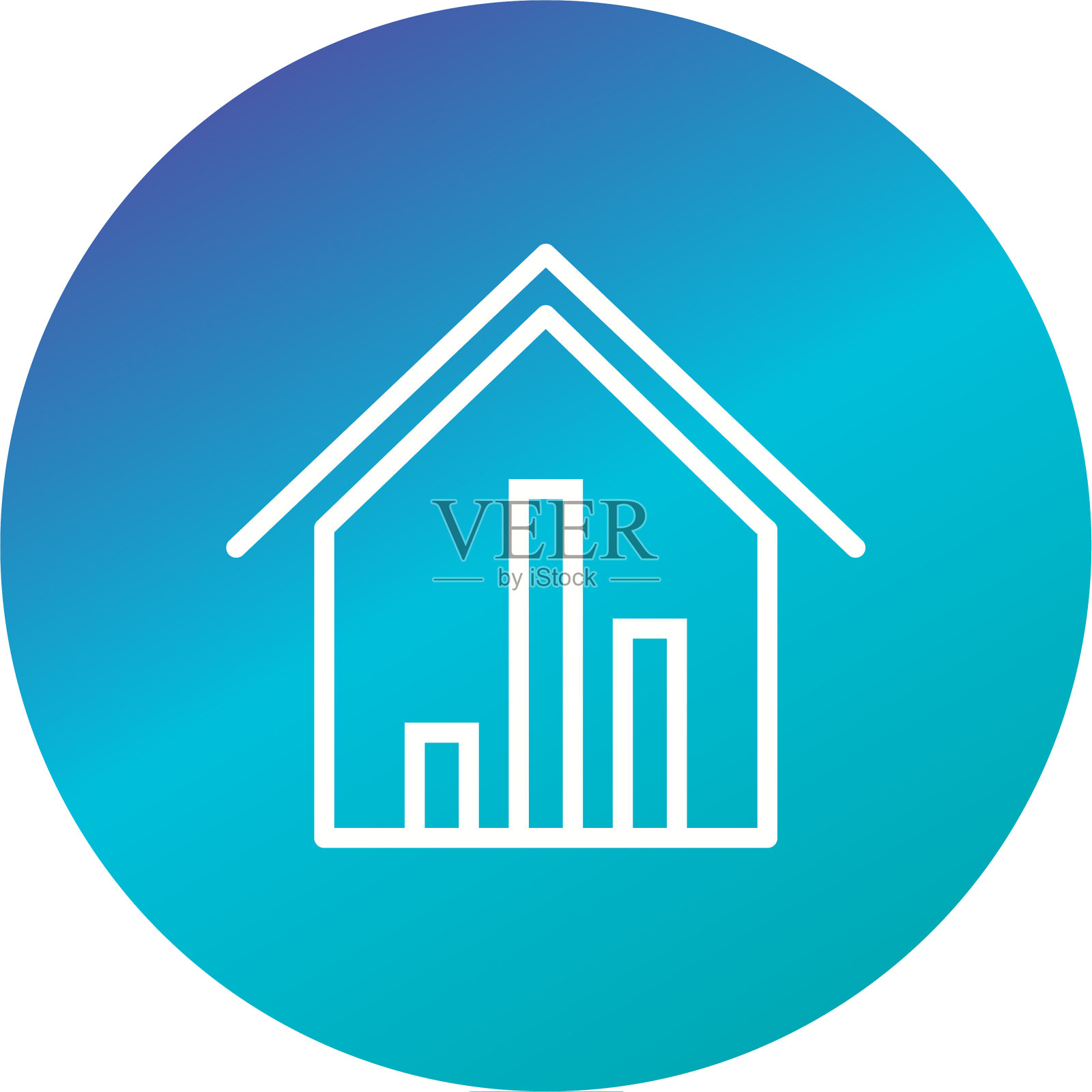 房地产统计图标图标素材