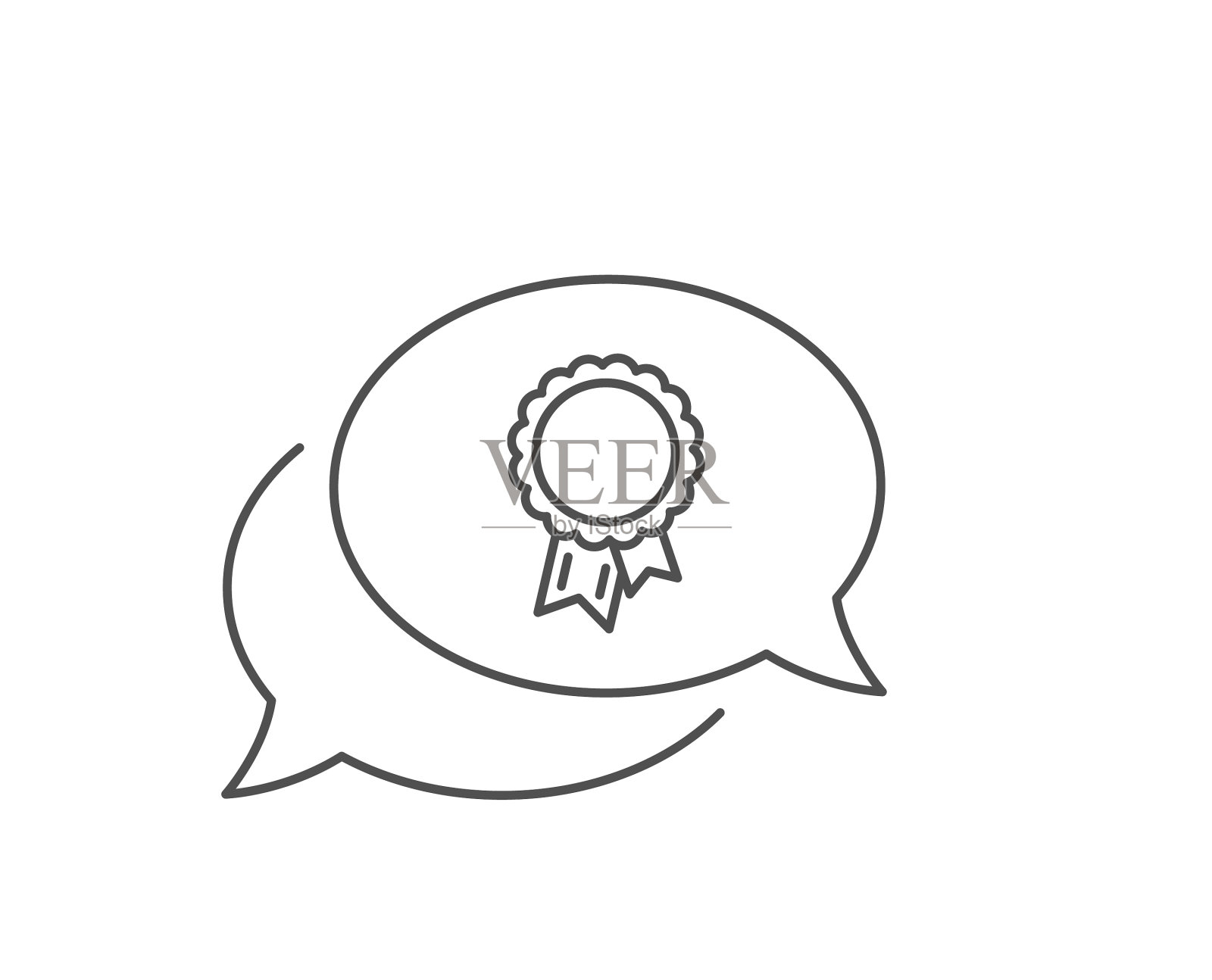 成功线图标赢家奖牌标志设计元素图片