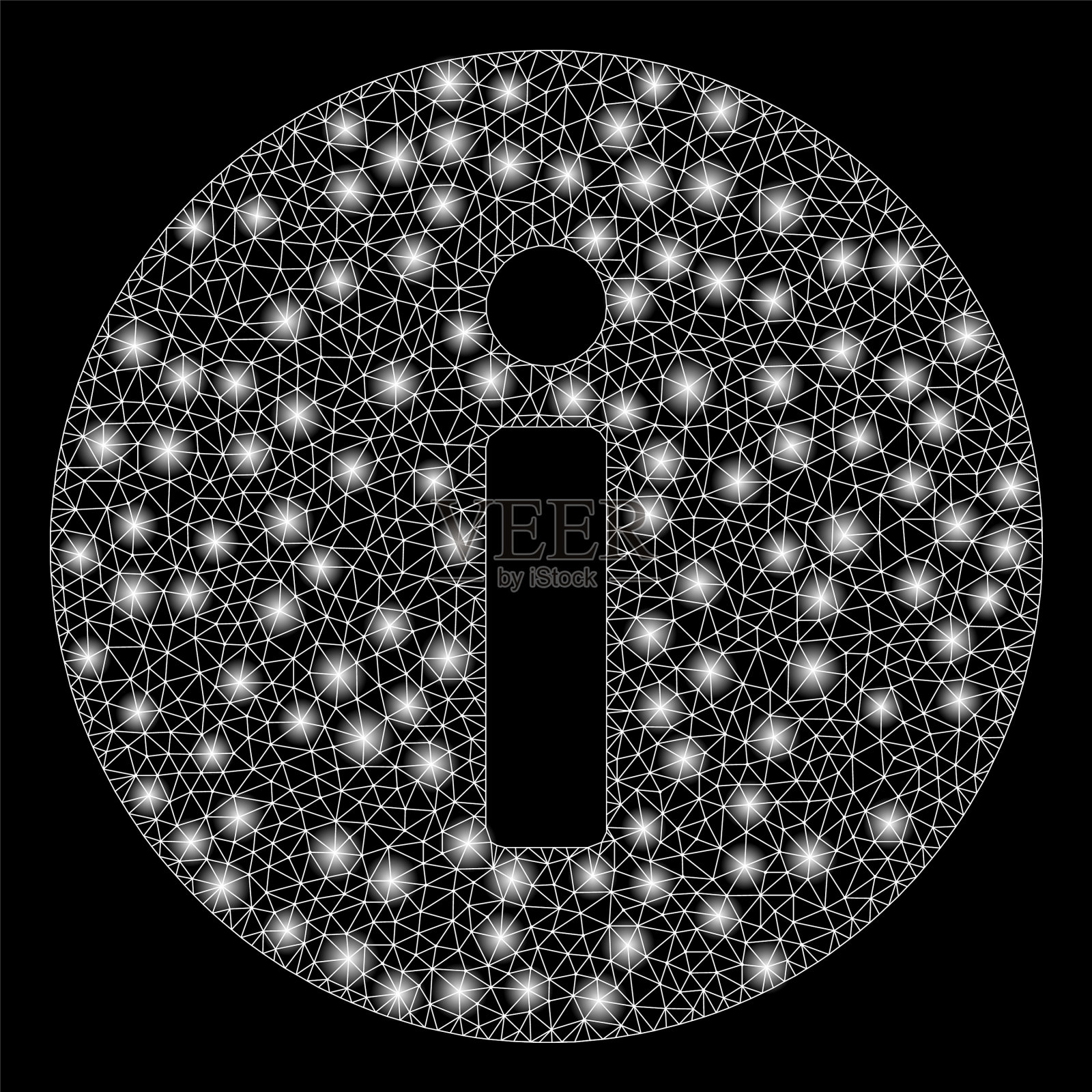 耀斑网格2d信息耀斑点插画图片素材