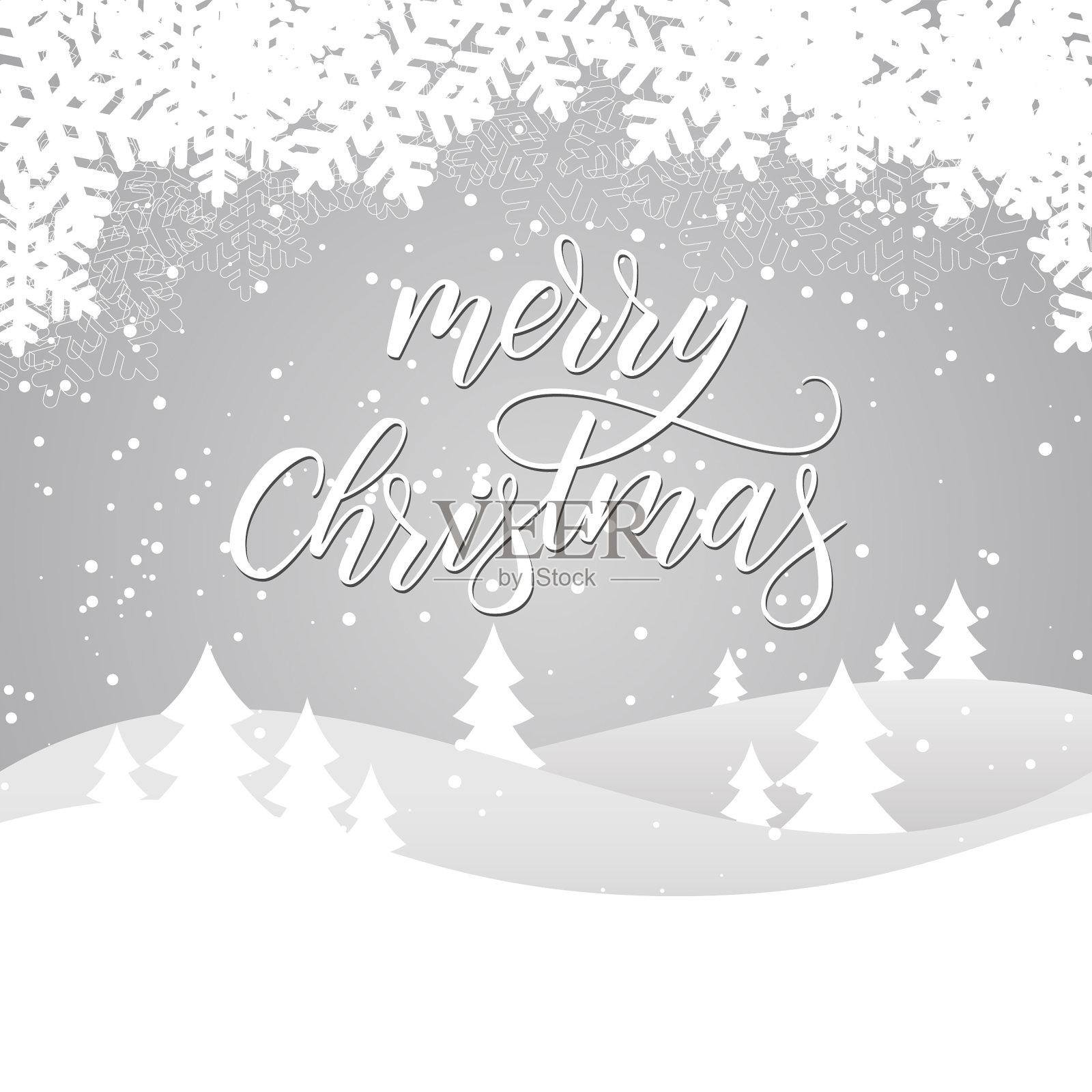 圣诞快乐卡插画图片素材