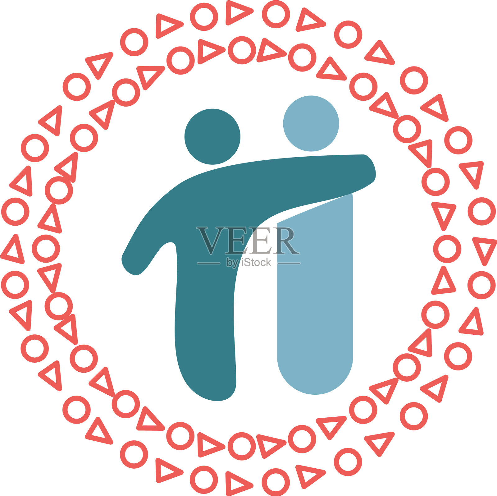 承诺团队合作共同经营标志图标素材