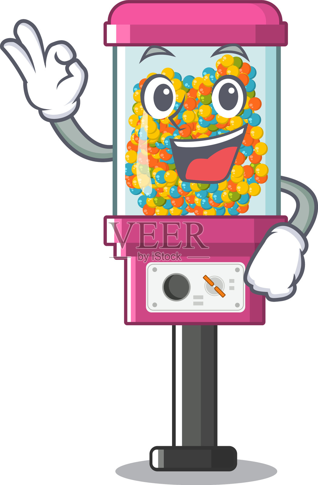 卡通里的糖果自动售货机设计元素图片