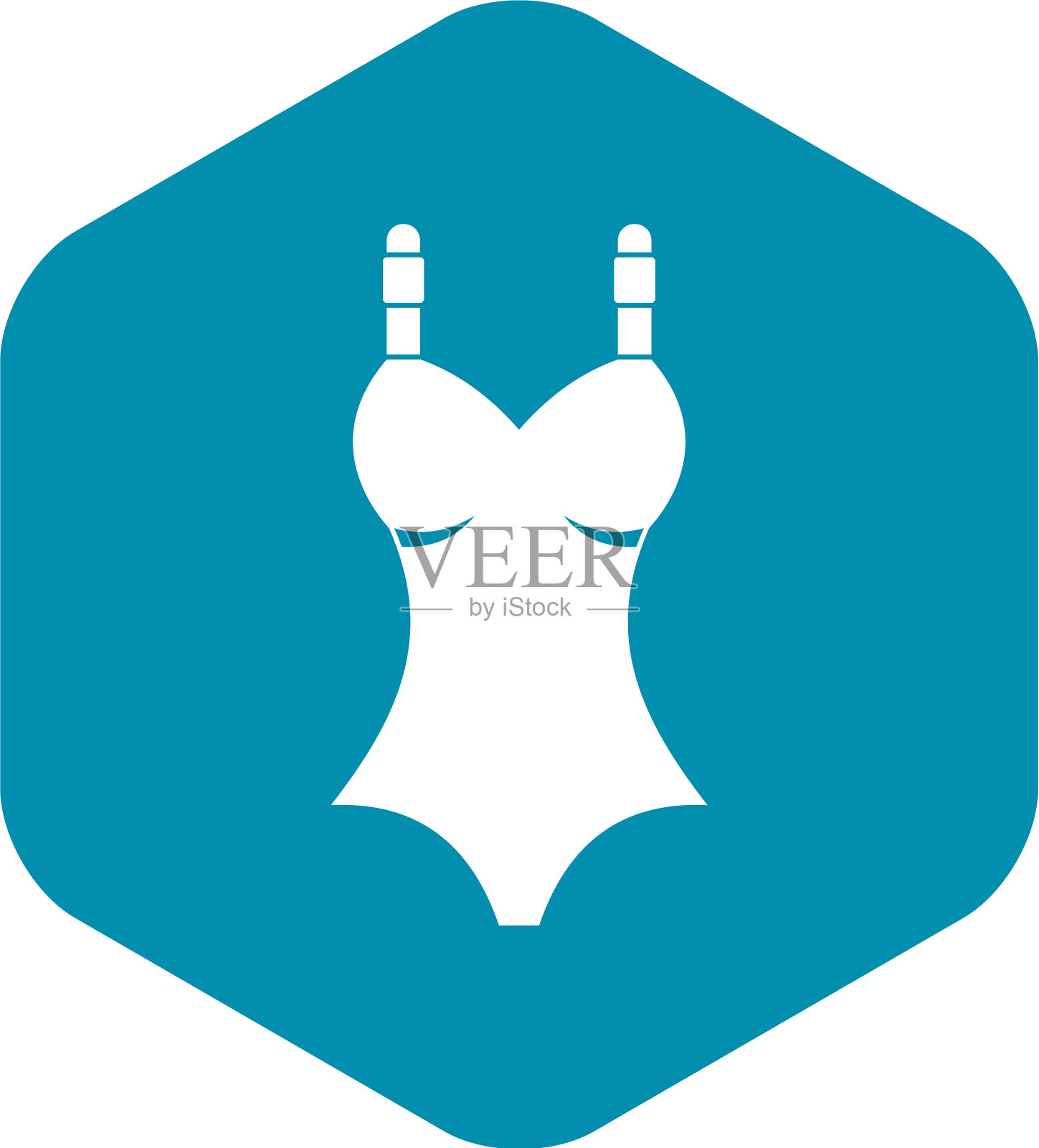 泳衣图标简单的风格插画图片素材