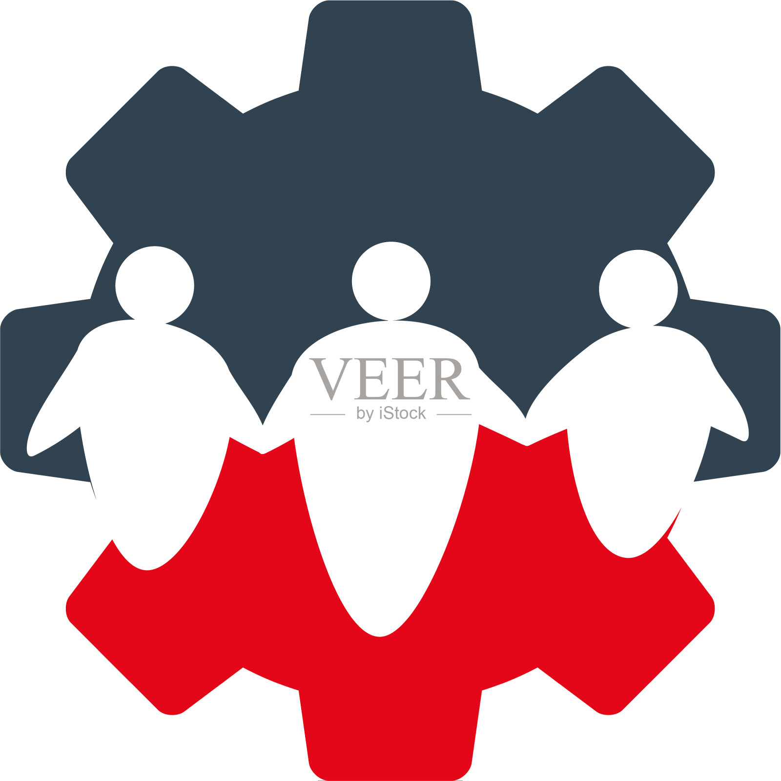 承诺团队合作共同经营标志图标素材