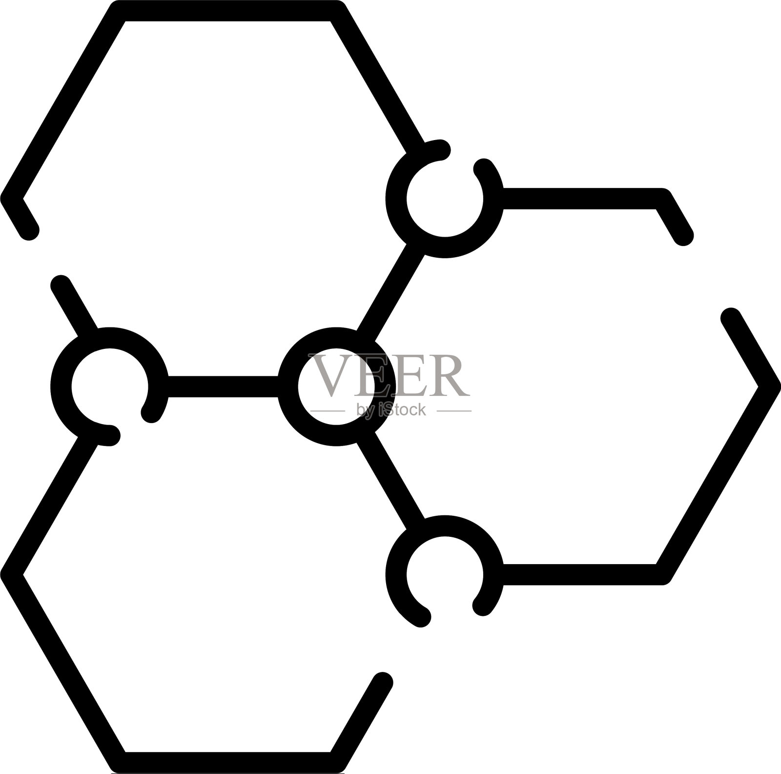 面料梳图标轮廓风格插画图片素材