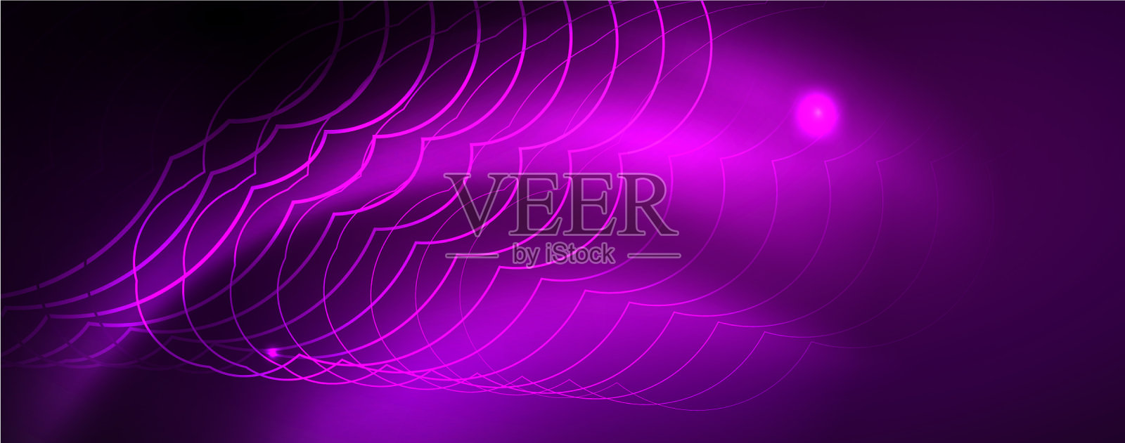 闪闪发光的设计背景霓虹风格线条插画图片素材