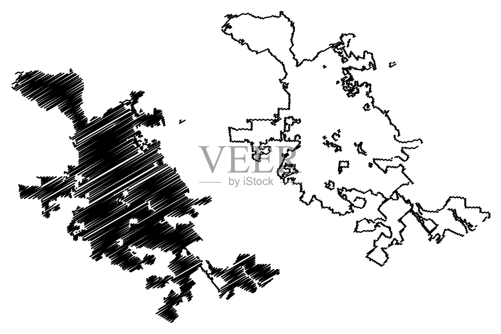 圣何塞城市地图插画图片素材