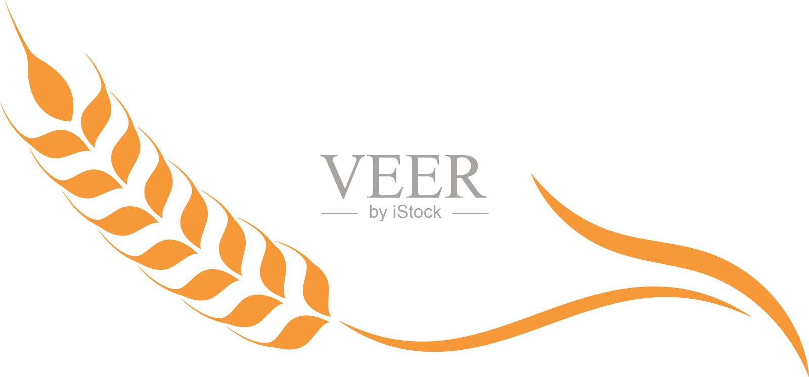 农业小麦标志模板图标设计元素图片