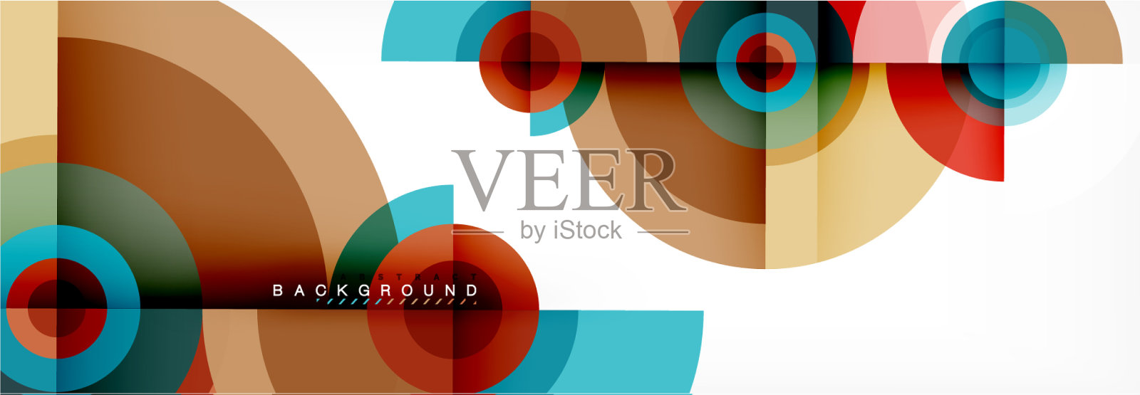 几何圆抽象背景创作插画图片素材