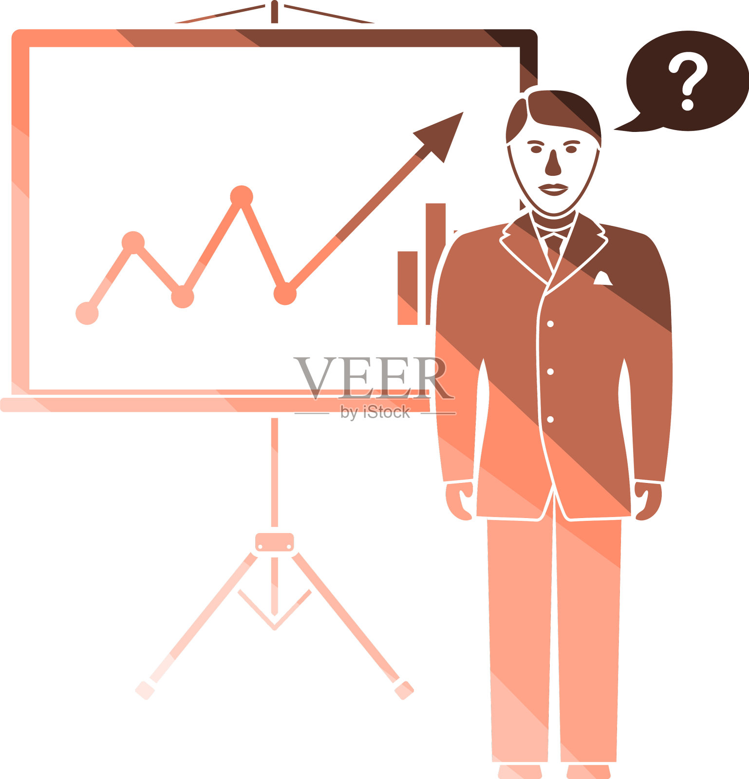 分析台图标附近的职员设计元素图片