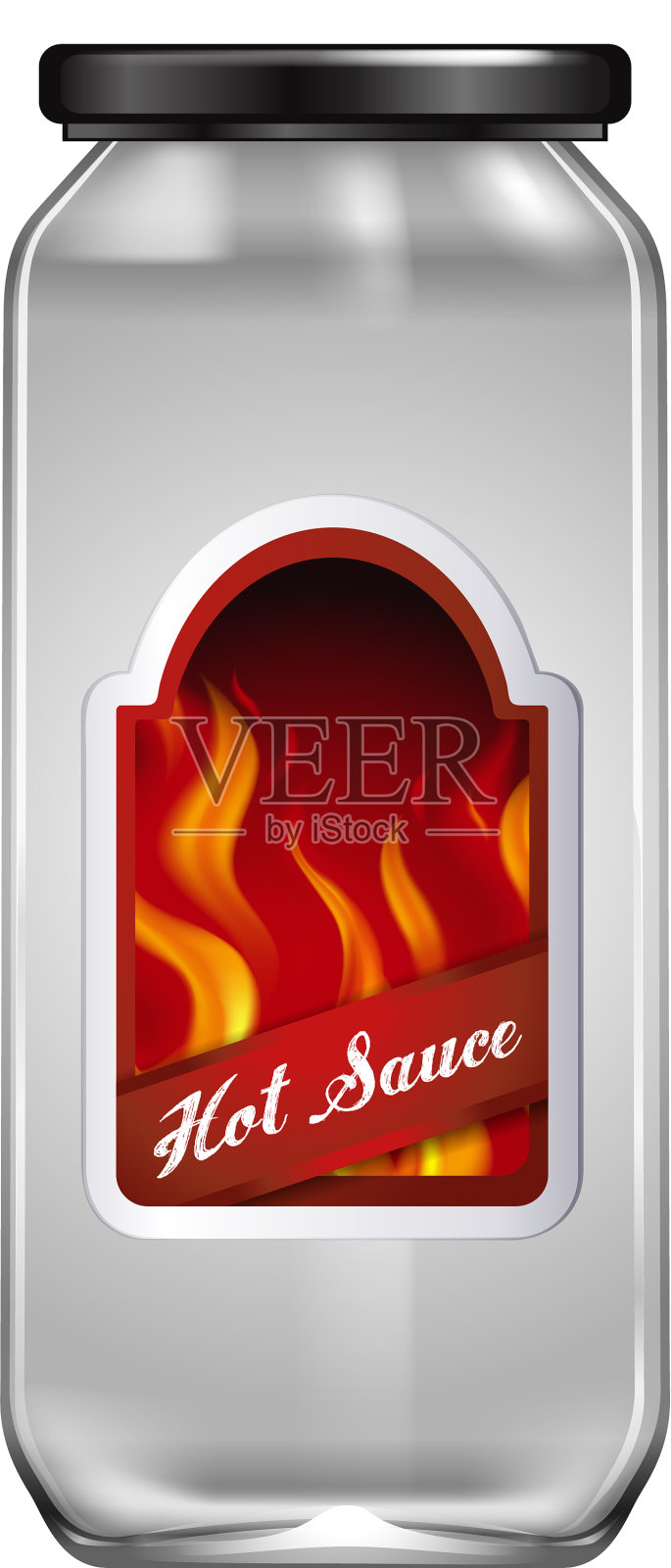 空辣酱罐设计元素图片