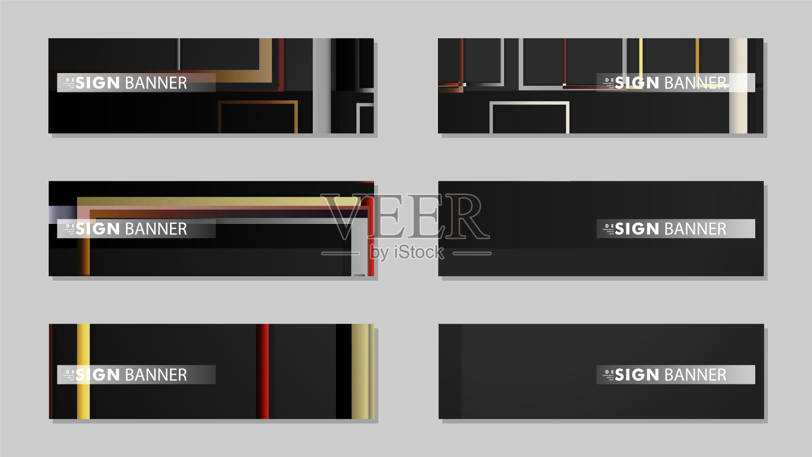 广场横幅收集石材和砖的坡度设计模板素材