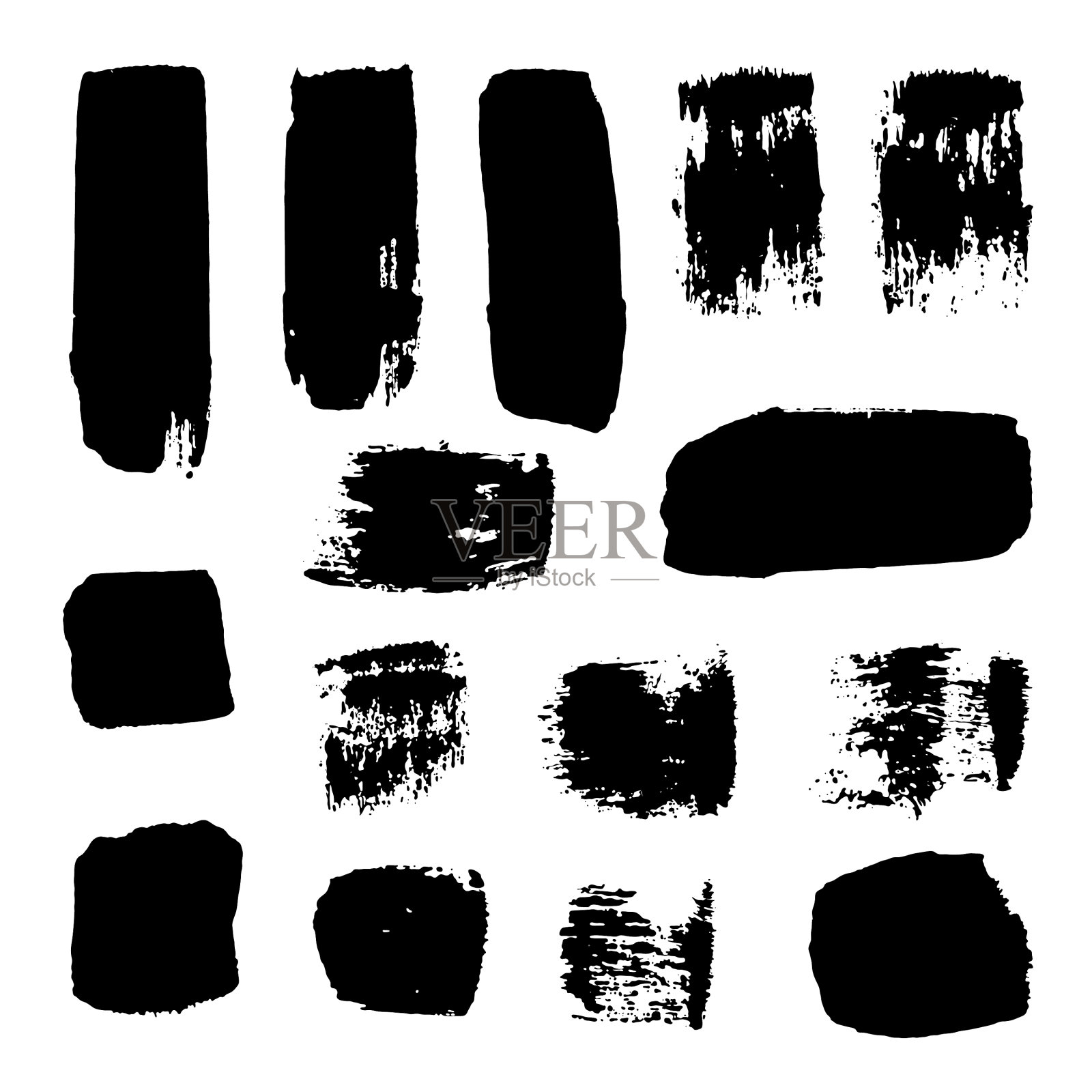 集合手绘元素下降线插画图片素材