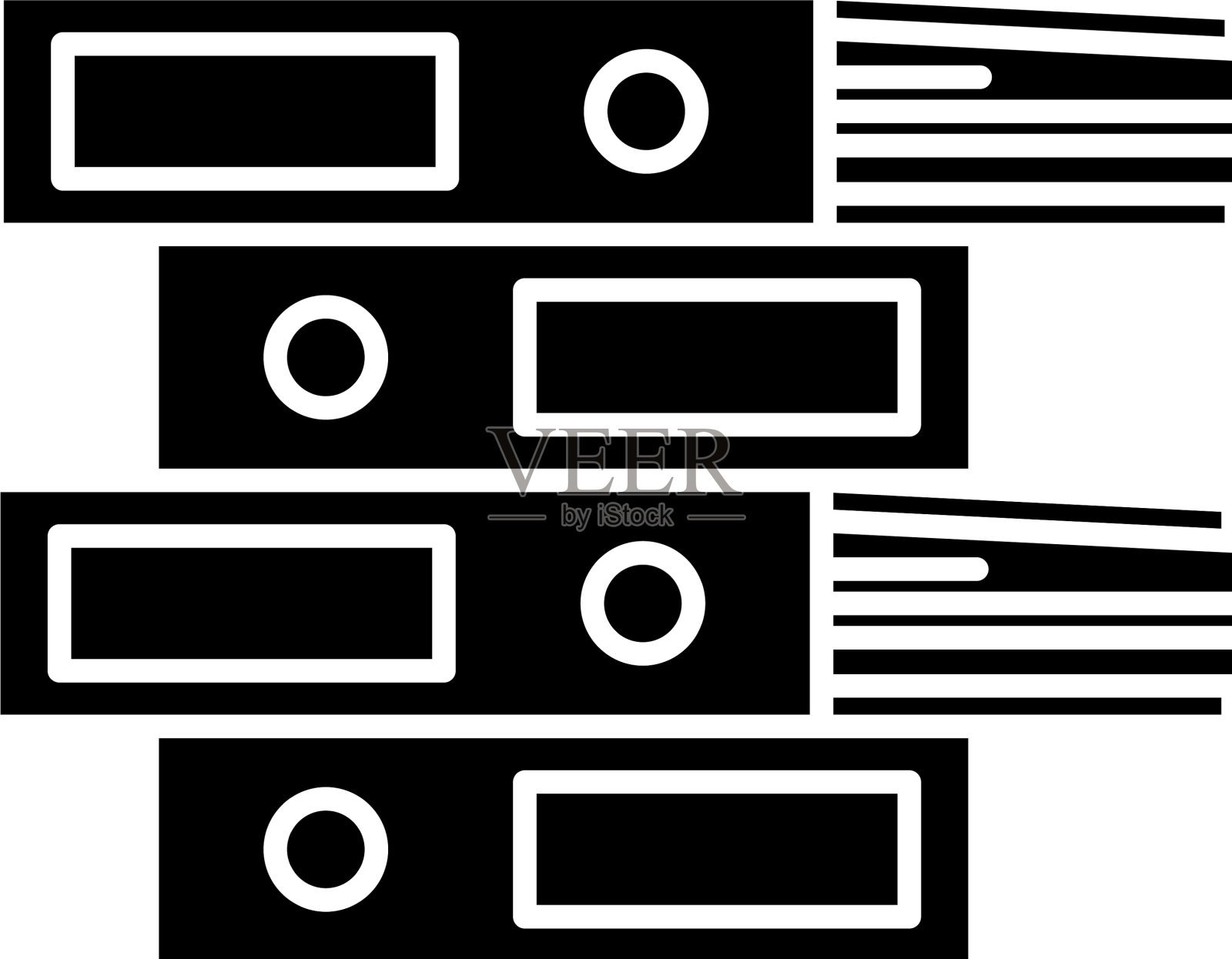 文档文件夹黑色图标登录设计元素图片