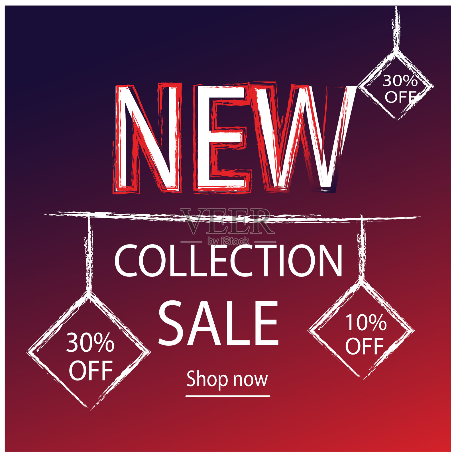 抽象元素上的红色液体背景销售设计元素图片