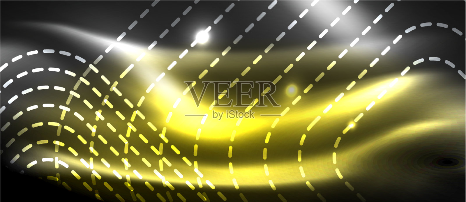 发光发光的霓虹灯方块抽象的背景插画图片素材